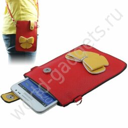 Чехол-сумка для Samsung Galaxy Note / Note 2 (красный)