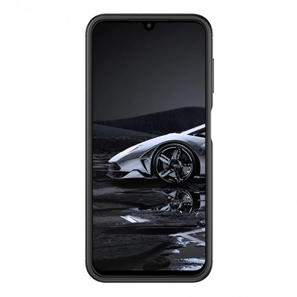 Чехол-накладка Litchi Grain для Samsung Galaxy A14 (черный)