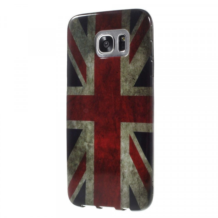 Чехол для Samsung Galaxy S7 Edge (Винтажный флаг Великобритании)