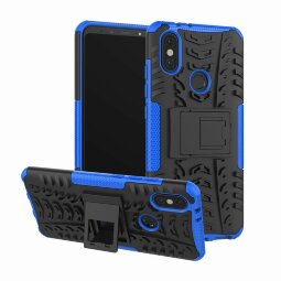 Чехол Hybrid Armor для Xiaomi Mi 6X / Xiaomi Mi A2 (черный + голубой)