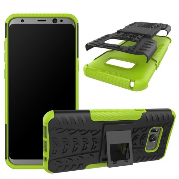 Чехол Hybrid Armor для Samsung Galaxy S8+ (черный + зеленый) Чехол Hybrid Armor для Samsung Galaxy S8+ (черный + зеленый)