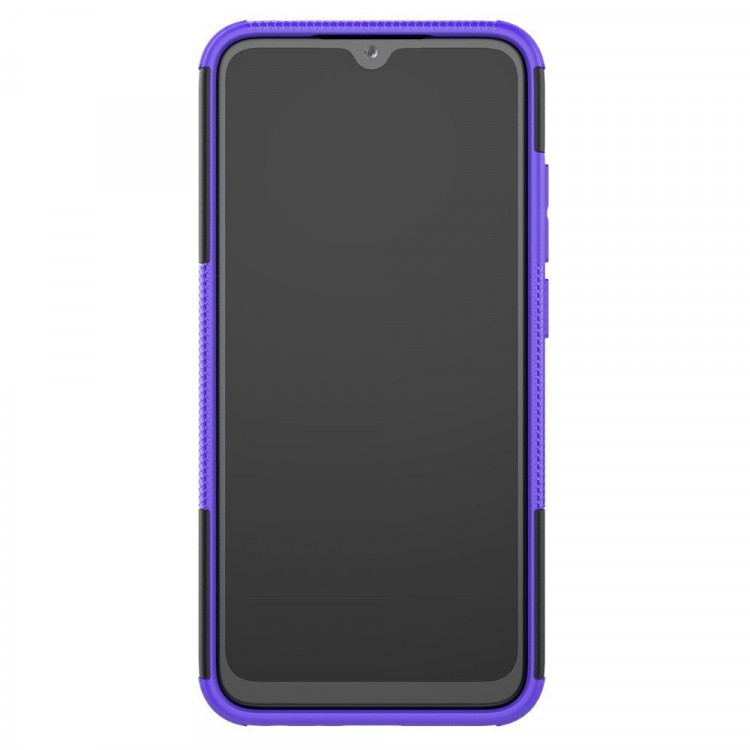 Чехол Hybrid Armor для Xiaomi Redmi Note 8 (черный + фиолетовый)