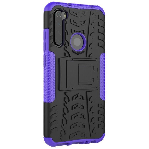 Чехол Hybrid Armor для Xiaomi Redmi Note 8 (черный + фиолетовый) Чехол Hybrid Armor для Xiaomi Redmi Note 8 (черный + фиолетовый)