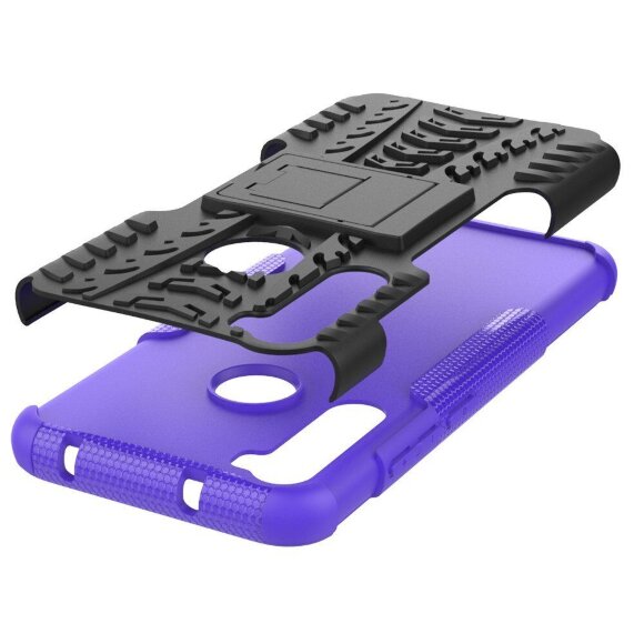 Чехол Hybrid Armor для Xiaomi Redmi Note 8 (черный + фиолетовый) Чехол Hybrid Armor для Xiaomi Redmi Note 8 (черный + фиолетовый)