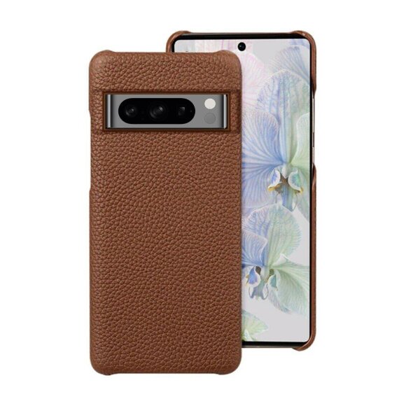 Кожаный чехол Cowhide для Google Pixel 8 Pro (коричневый)