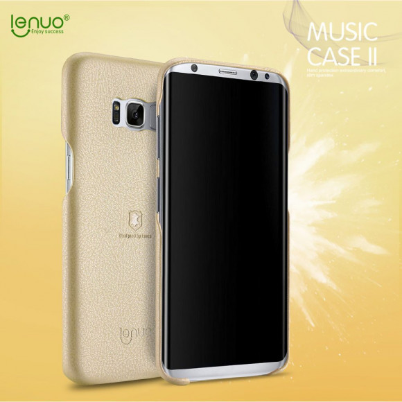 Кожаная накладка LENUO для Samsung Galaxy S8 (золотой) Кожаная накладка LENUO для Samsung Galaxy S8 (золотой)