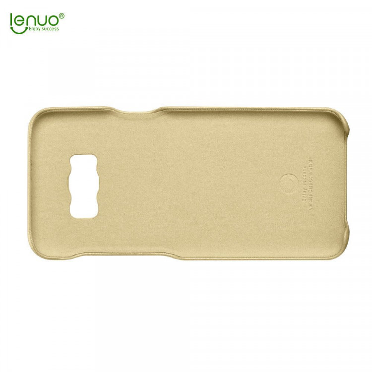 Кожаная накладка LENUO для Samsung Galaxy S8 (золотой)