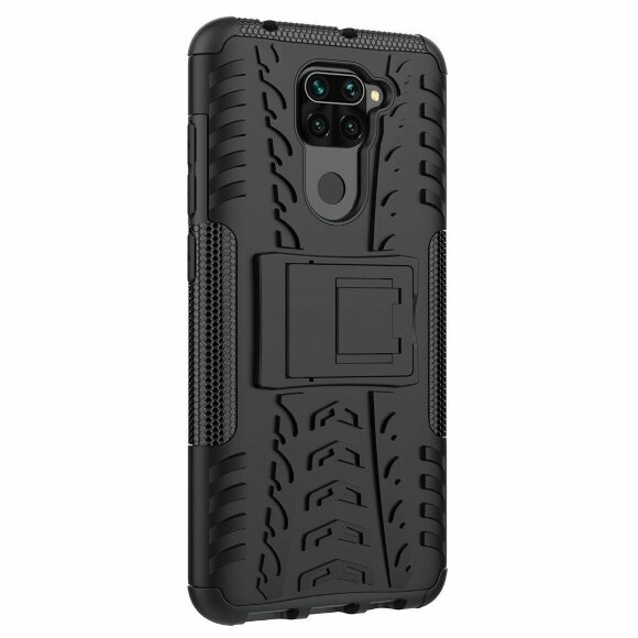 Чехол Hybrid Armor для Xiaomi Redmi Note 9 (черный) Чехол Hybrid Armor для Xiaomi Redmi Note 9 (черный)