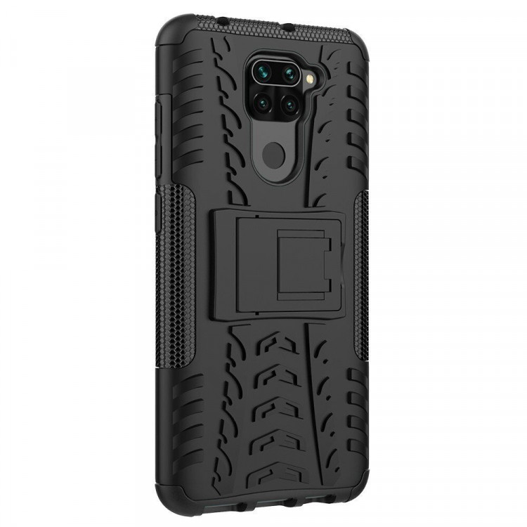 Чехол Hybrid Armor для Xiaomi Redmi Note 9 (черный)