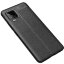Чехол-накладка Litchi Grain для Samsung Galaxy A42 (черный)