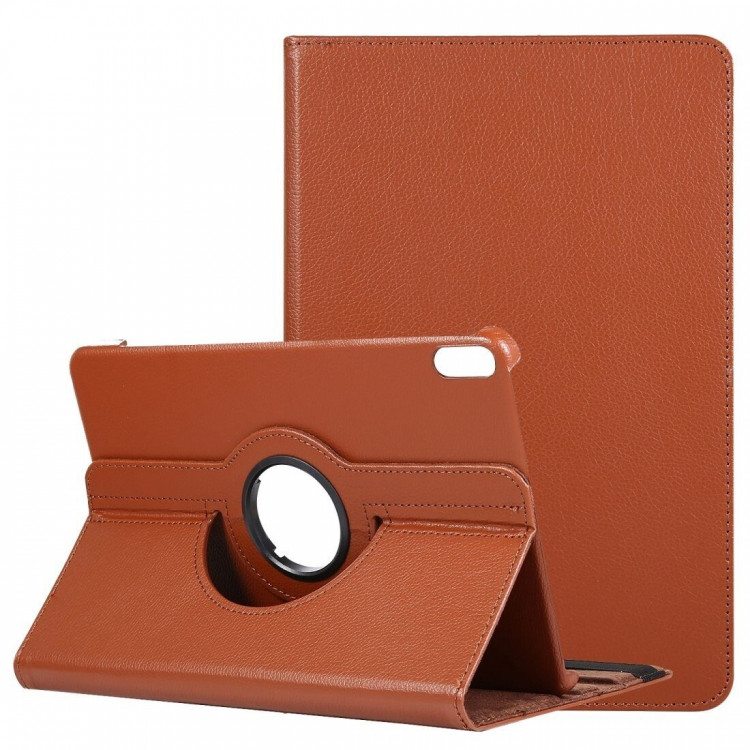 Поворотный чехол для Huawei MatePad 10.4 (коричневый)