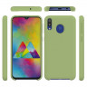 Силиконовый чехол Mobile Shell для Samsung Galaxy M20 (темно-зеленый)