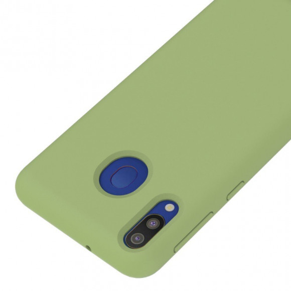 Силиконовый чехол Mobile Shell для Samsung Galaxy M20 (темно-зеленый)