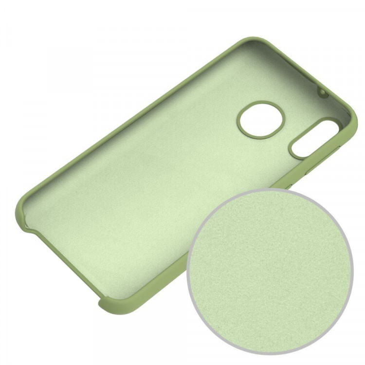 Силиконовый чехол Mobile Shell для Samsung Galaxy M20 (темно-зеленый)