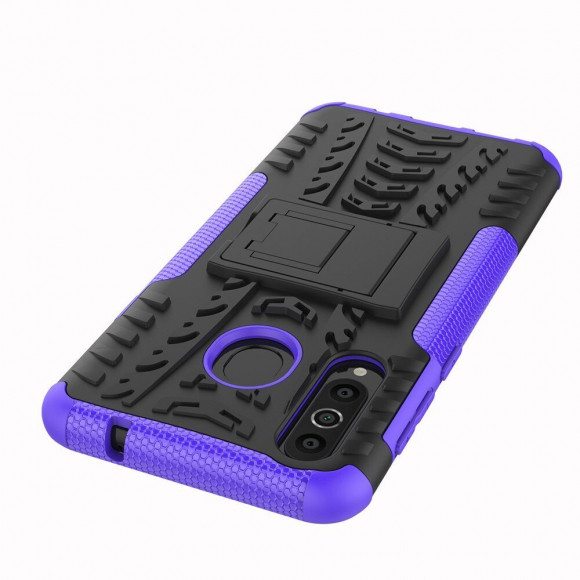 Чехол Hybrid Armor для Samsung Galaxy A8s (черный + фиолетовый)