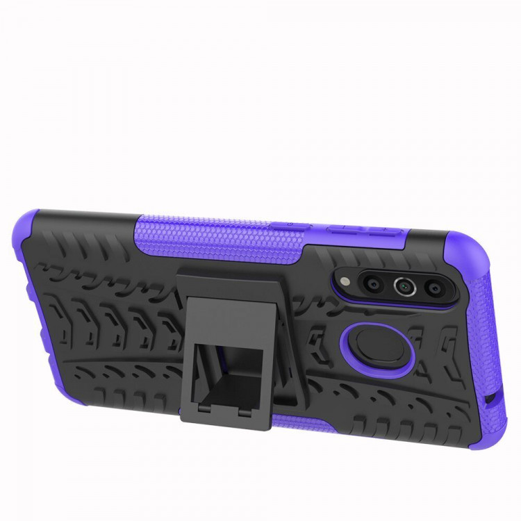 Чехол Hybrid Armor для Samsung Galaxy A8s (черный + фиолетовый)