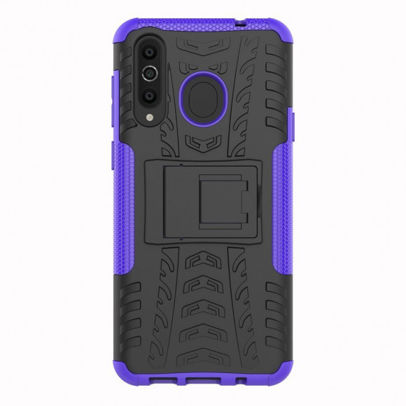 Чехол Hybrid Armor для Samsung Galaxy A8s (черный + фиолетовый)