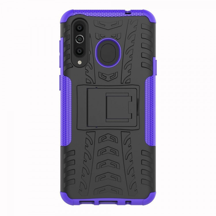 Чехол Hybrid Armor для Samsung Galaxy A8s (черный + фиолетовый)
