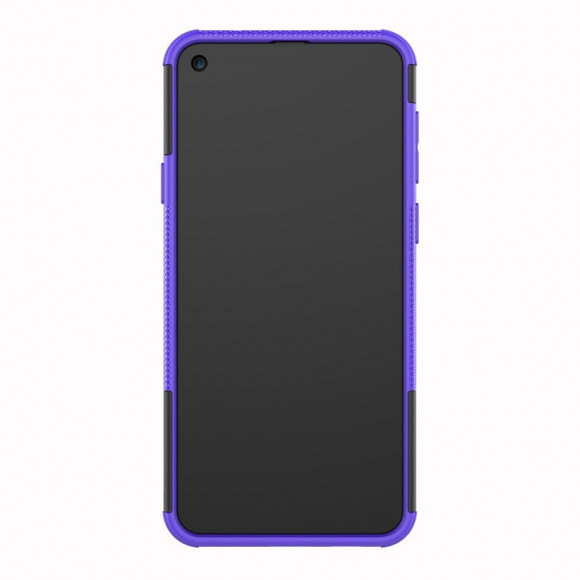 Чехол Hybrid Armor для Samsung Galaxy A8s (черный + фиолетовый)