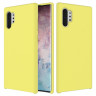 Силиконовый чехол Mobile Shell для Samsung Galaxy Note 10+ (Plus) (желтый)