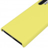 Силиконовый чехол Mobile Shell для Samsung Galaxy Note 10+ (Plus) (желтый)
