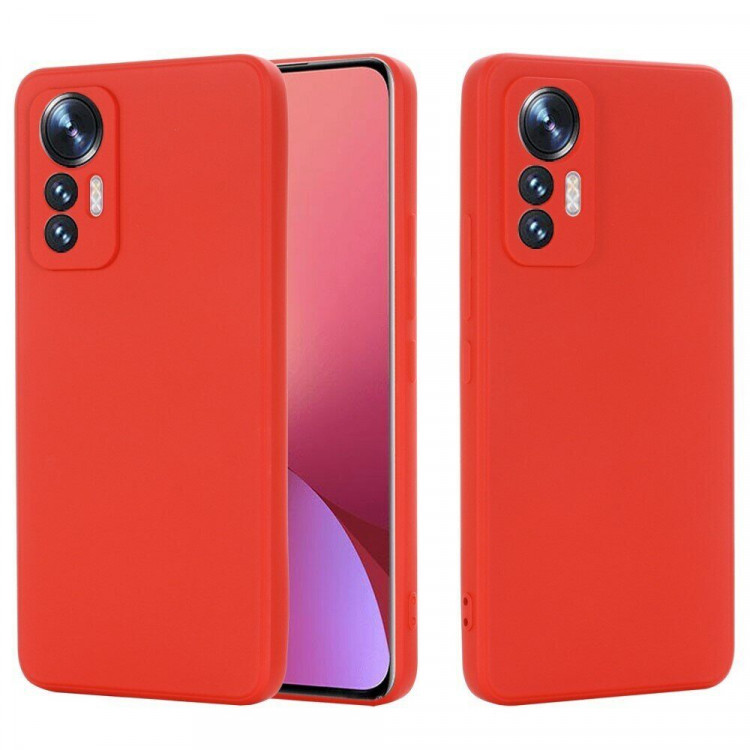 Силиконовый чехол Mobile Shell для Xiaomi 12 Lite (красный)