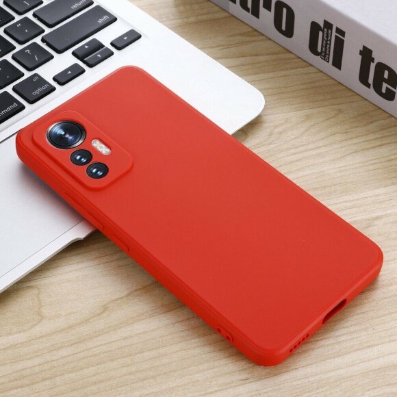 Силиконовый чехол Mobile Shell для Xiaomi 12 Lite (красный)
