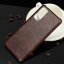 Кожаная накладка-чехол для Samsung Galaxy S20 FE (коричневый)