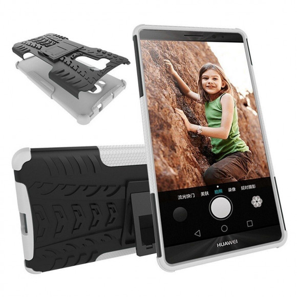 Чехол Hybrid Armor для Huawei Mate 8 (черный + белый)