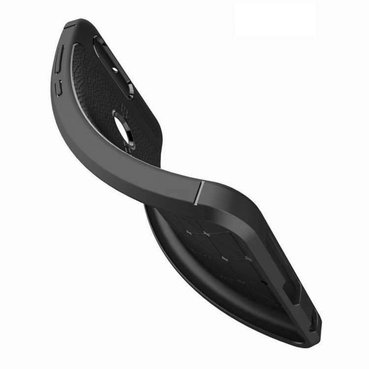 Чехол-накладка Litchi Grain для Huawei Honor 8 (темно-синий)