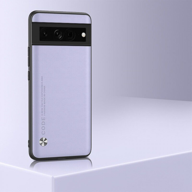 Чехол из искусственной кожи для Google Pixel 7 (светло-фиолетовый)