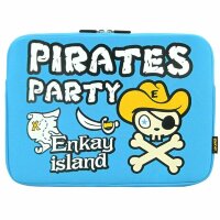 Чехол ENKAY Pirates Party для MacBook Air 11.6 (голубой)