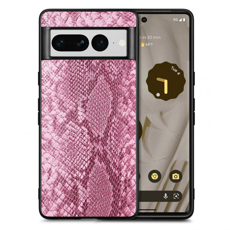 Чехол Snakeskin для Google Pixel 7 Pro (розовый)