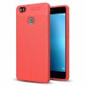 Чехол-накладка Litchi Grain для Huawei P9 Lite (красный)