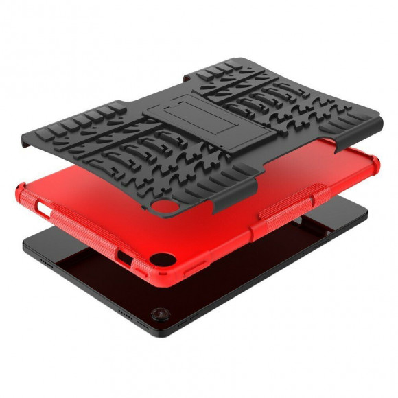 Чехол Hybrid Armor для Lenovo Tab M10 Plus (Gen 3) / Lenovo Xiaoxin Pad 2022 (черный + красный)
