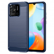 Чехол-накладка Carbon Fibre для Xiaomi Redmi 10C (темно-синий) Чехол-накладка Carbon Fibre для Xiaomi Redmi 10C (темно-синий)