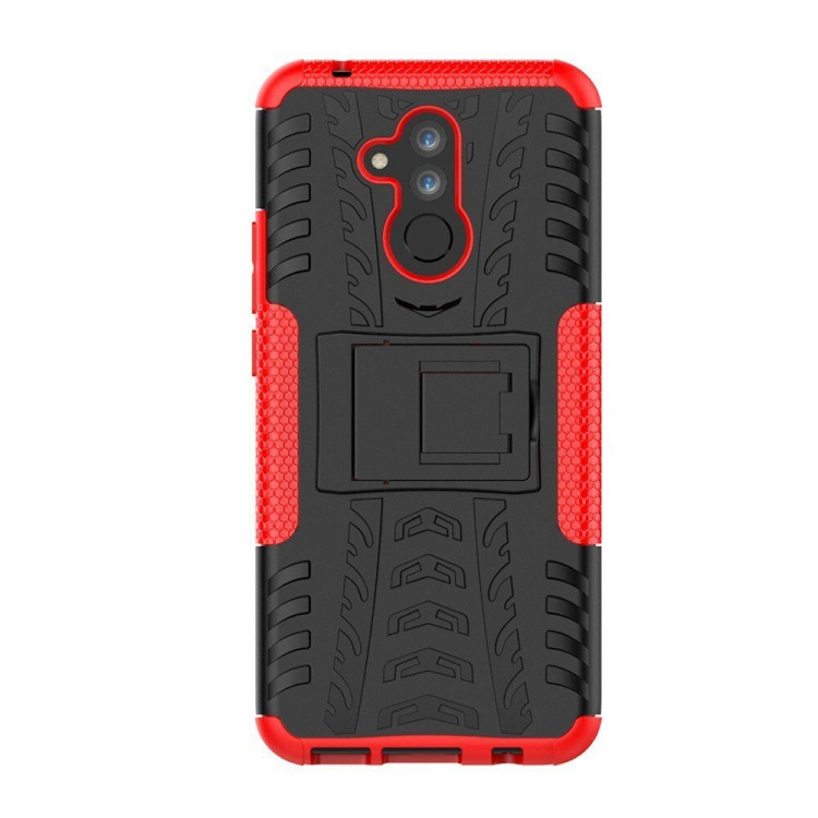 Чехол Hybrid Armor для Huawei Mate 20 Lite (черный + красный)