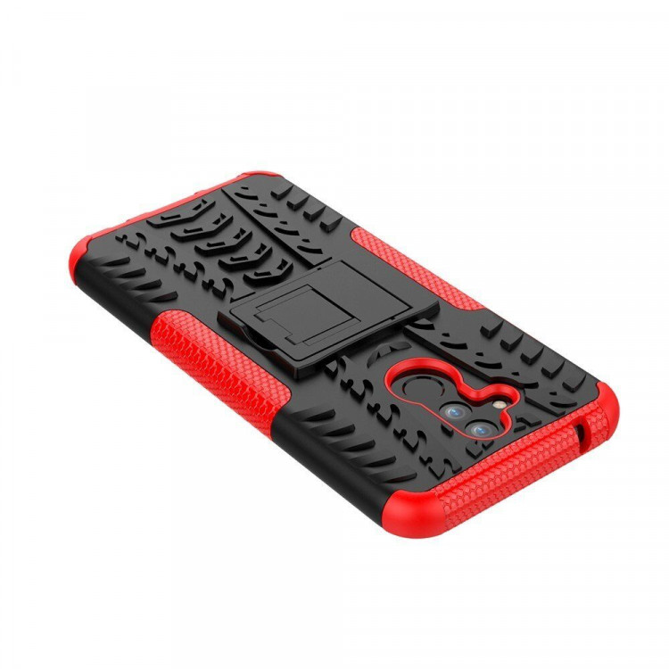 Чехол Hybrid Armor для Huawei Mate 20 Lite (черный + красный)
