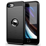Чехол-накладка Carbon Fibre для iPhone SE (2020) / iPhone SE (2022) (черный) Чехол-накладка Carbon Fibre для iPhone SE (2020) / iPhone SE (2022) (черный)