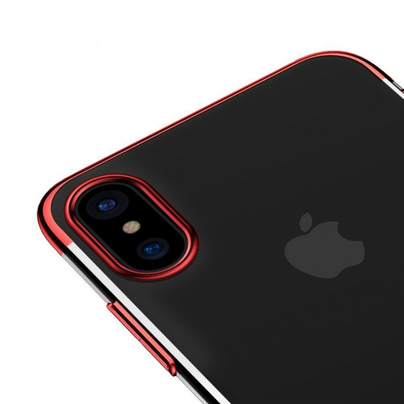 Чехол-накладка Baseus Glitter для iPhone X (красный) Чехол-накладка Baseus Glitter для iPhone X (красный)