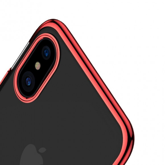 Чехол-накладка Baseus Glitter для iPhone X (красный) Чехол-накладка Baseus Glitter для iPhone X (красный)