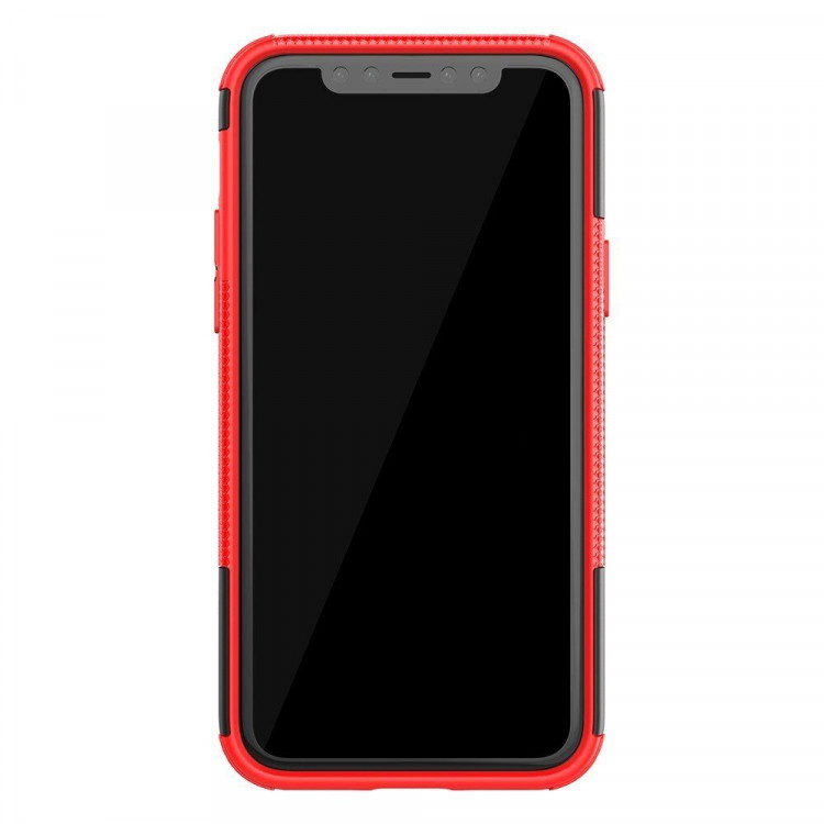 Чехол Hybrid Armor для iPhone 11 Pro (черный + красный)
