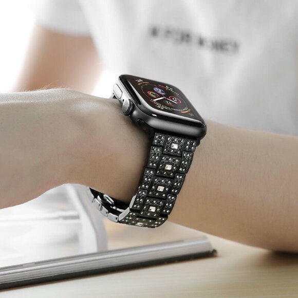 Браслет HOCO Starlight для Apple Watch - Series 5 / 4 / 3 / 2 / 1 (40 - 38мм) (черный)