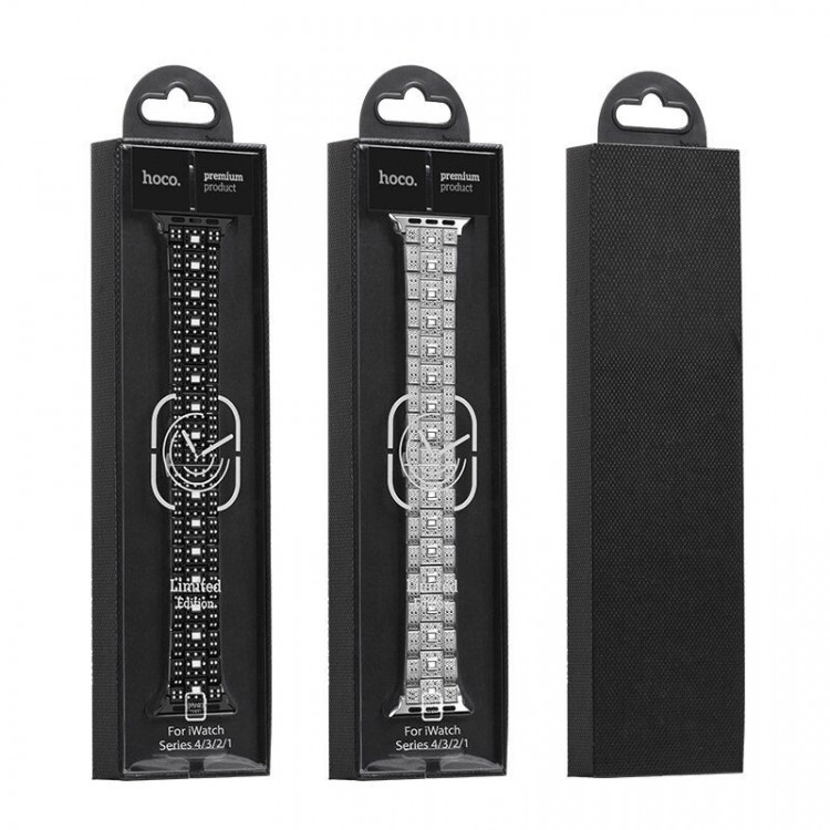 Браслет HOCO Starlight для Apple Watch - Series 5 / 4 / 3 / 2 / 1 (40 - 38мм) (черный)