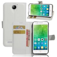 Чехол с визитницей для Lenovo Vibe C2 (белый) Чехол с визитницей для Lenovo Vibe C2 (белый)