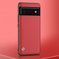 Чехол из искусственной кожи для Google Pixel 6a (красный)