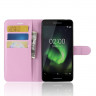 Чехол с визитницей для Nokia 2.1 (розовый)