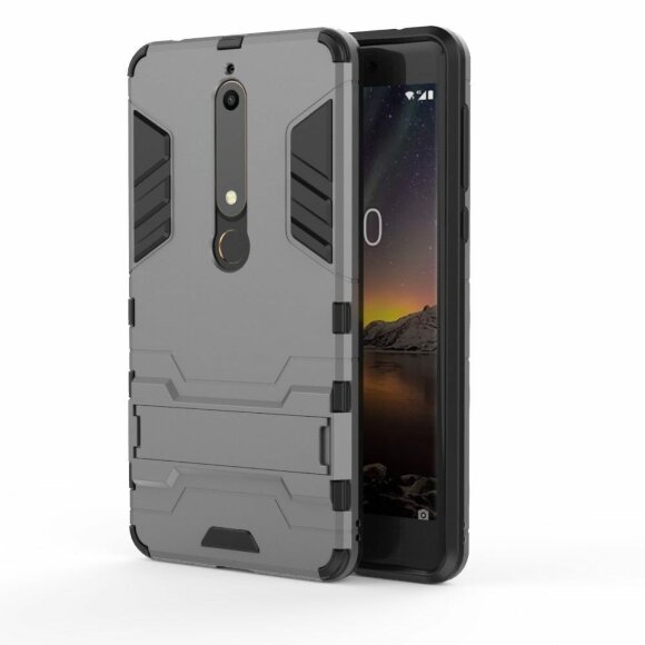 Чехол Duty Armor для Nokia 6 (2018) / Nokia 6.1 (серый) Чехол Duty Armor для Nokia 6 (2018) / Nokia 6.1 (серый)