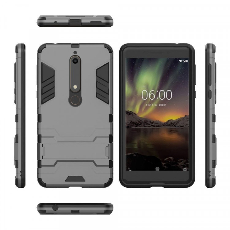 Чехол Duty Armor для Nokia 6 (2018) / Nokia 6.1 (серый)