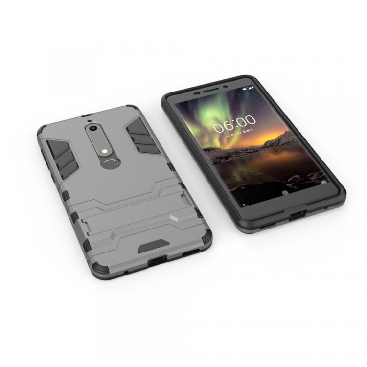 Чехол Duty Armor для Nokia 6 (2018) / Nokia 6.1 (серый)